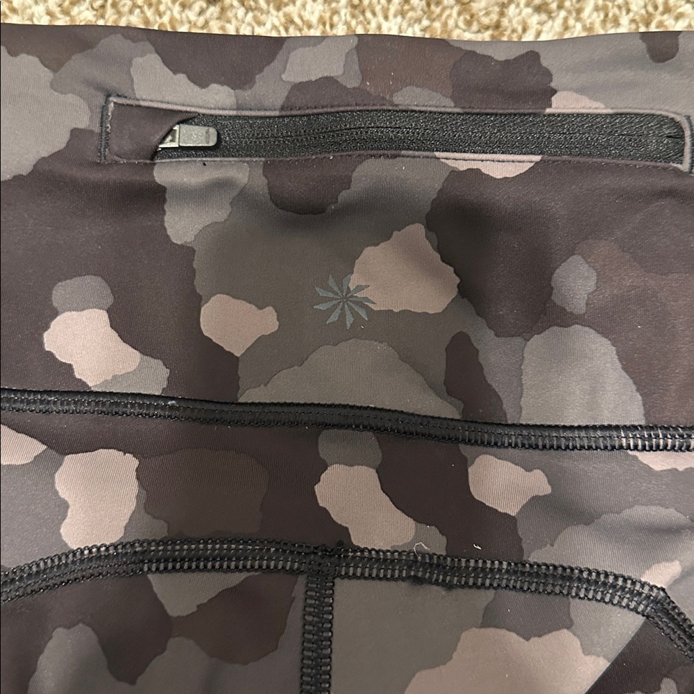 Athleta Camouflage Leggings - Gray and Black - Picture 6 of 7